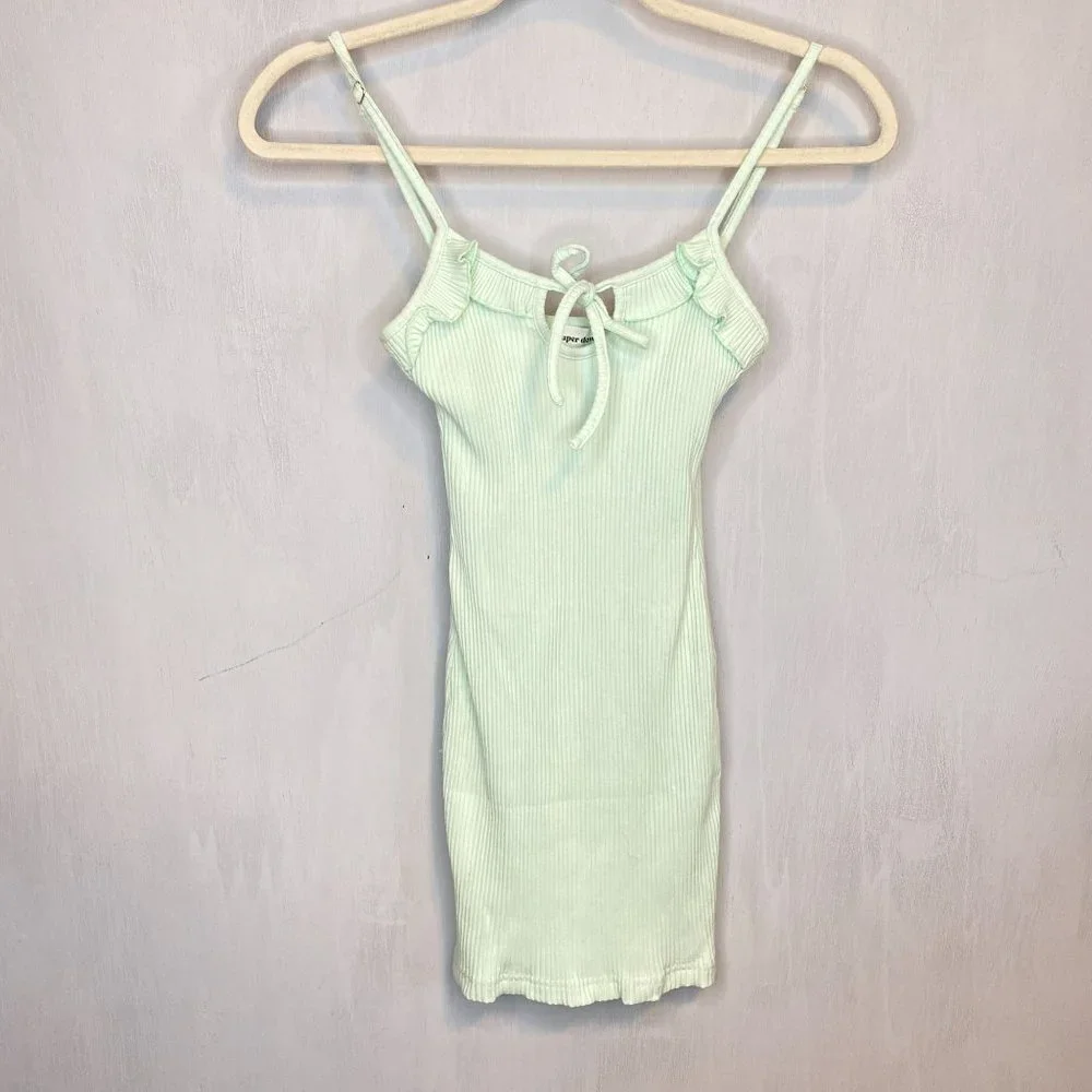 Superdown Camilla Ruffled Keyhole Mini Dress - Picture 2 of 5